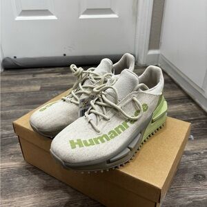 HUMANRACE Green and Beige Sneakers